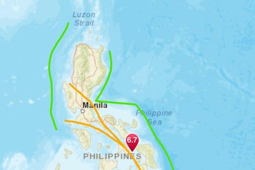 Động đất có độ lớn 6,9 tại Philippines