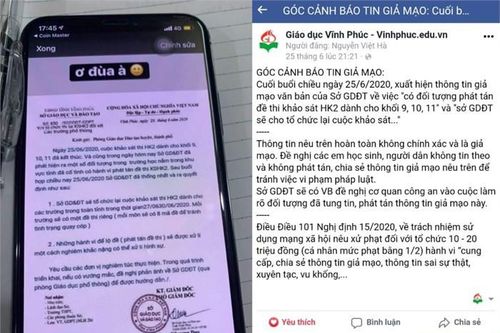 Một học sinh giả mạo văn bản của Sở GD&ĐT bị công an xử phạt 3,75 triệu đồng