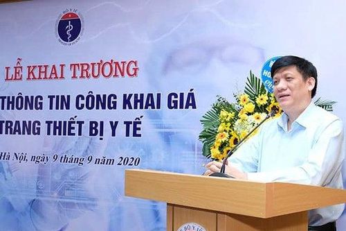 Quyền Bộ trưởng bộ Y tế: 'Tất cả trang thiết bị y tế sẽ được công khai, bảo đảm sân chơi lành mạnh'