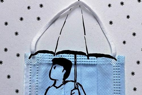 Sáng tạo ngộ nghĩnh từ chiếc khẩu trang
