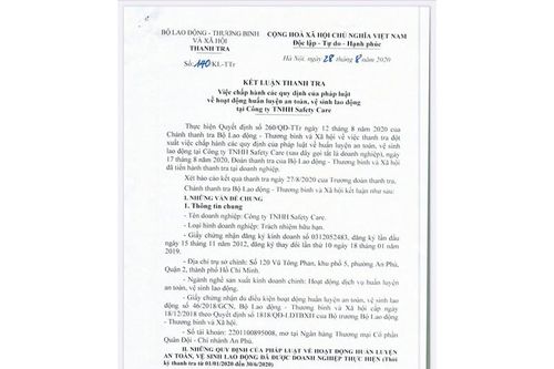 TPHCM: Hàng trăm người được cấp khống chứng nhận an toàn lao động