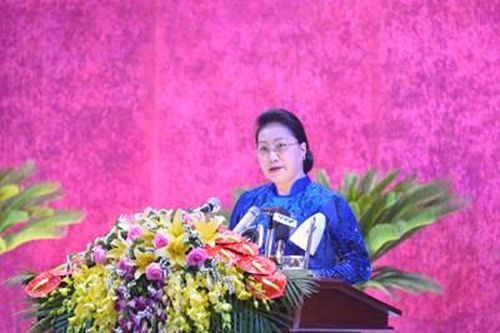 Chủ tịch Quốc hội dự Đại hội đại biểu Đảng bộ tỉnh Hòa Bình lần thứ XVII