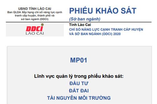 DDCI Lào Cai 2020: Mở rộng đánh giá thêm các sở, ngành