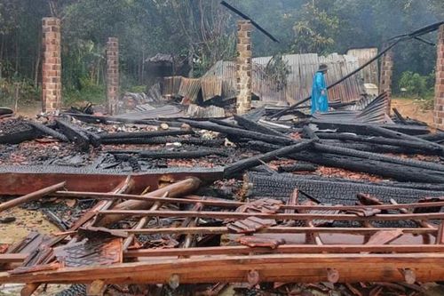 Kbang: Cháy nhà trong đêm, thiệt hại hơn 150 triệu đồng