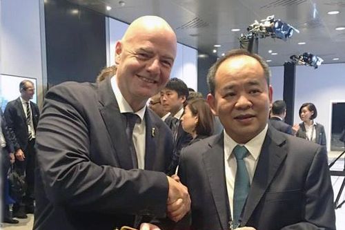 Chủ tịch FIFA gửi thư chúc mừng chủ tịch VFF