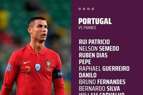 Bồ Đào Nha, Pháp chia điểm sau trận hòa tại Stade de France
