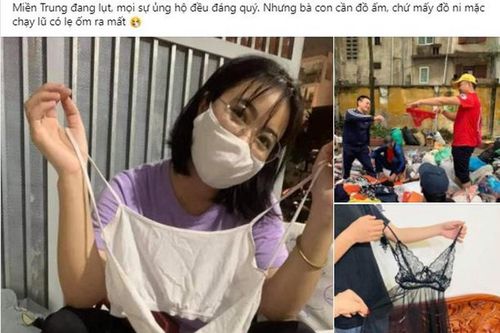Quần rách, váy hai dây từ thiện cho miền Trung: Ủng hộ hay vứt rác?