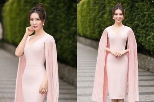 Thụy Vân, Lương Thùy Linh ngọt ngào, yêu kiều với váy hồng