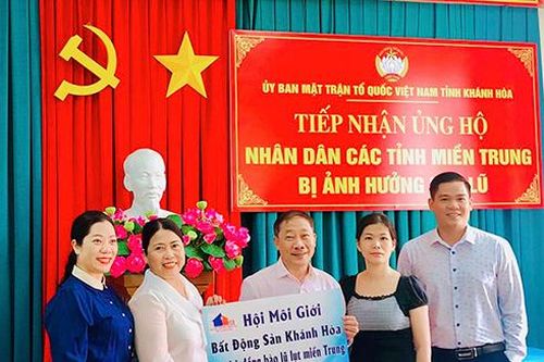 Hội môi giới bất động sản Khánh Hòa kêu gọi được 250 triệu ủng hộ đồng bào miền Trung