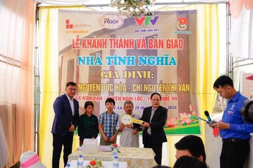 Hiệp hội Tấm lợp Việt Nam trao nhà tình nghĩa tại Nghi Lộc, Nghệ An