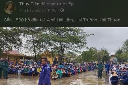 Thông tin bất ngờ liên quan đến việc Thủy Tiên tuyên bố tạm hoãn trao quà cứu trợ tại Quảng Trị