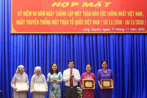 Họp mặt kỷ niệm 90 năm ngày thành lập Mặt trận Dân tộc thống nhất Việt Nam và ngày truyền thống MTTQ Việt Nam