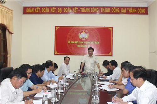 Ban Thường trực UBMTTQVN tỉnh họp bàn phương án hỗ trợ cho người dân bị thiệt hại do thiên tai