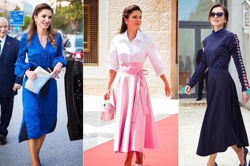 Ấn tượng gu thời trang sành điệu của Hoàng hậu Jordan ở tuổi 50