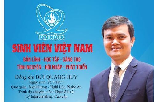 Anh Bùi Quang Huy làm Bí thư Thường trực Ban Chấp hành Trung ương Đoàn