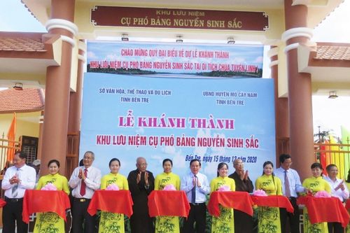 Khánh thành khu lưu niệm cụ Phó bảng Nguyễn Sinh Sắc tại Bến Tre