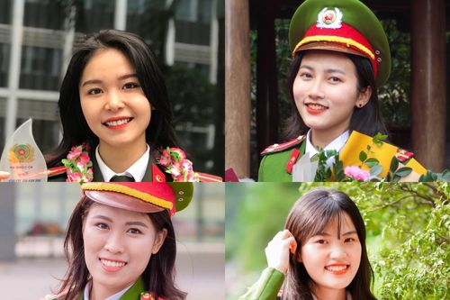 Nhan sắc rạng ngời của 4 nữ thủ khoa ngành công an