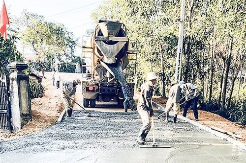 Phát triển cơ sở hạ tầng góp phần xây dựng nông thôn mới