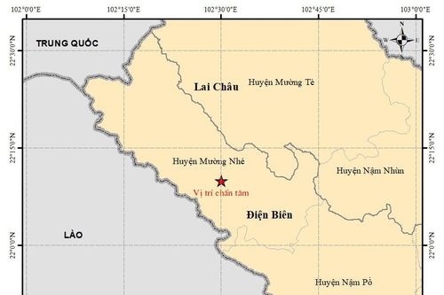 Động đất tại Điện Biên ngày cuối năm