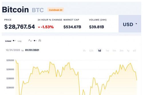 Giá Bitcoin hôm nay 1/1: Đạt đỉnh mới trước khi kết thúc năm cũ 2020