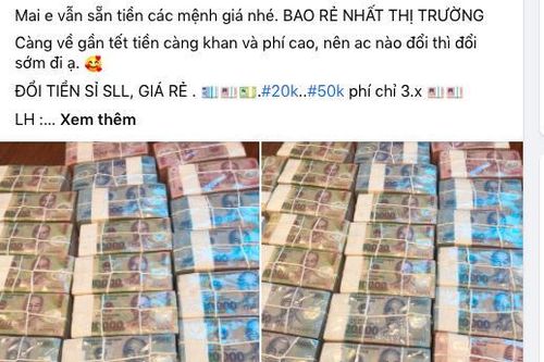 Dịch vụ đổi tiền lẻ gần Tết Nguyên đán 2021 sôi động bất chấp lệnh cấm
