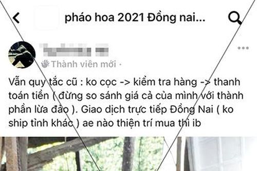 Rầm rộ các 'chợ' pháo trên mạng xã hội