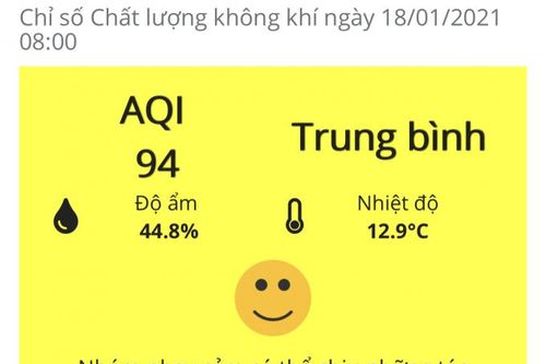 Hôm nay 18/1, Hà Nội có chất lượng không khí trung bình
