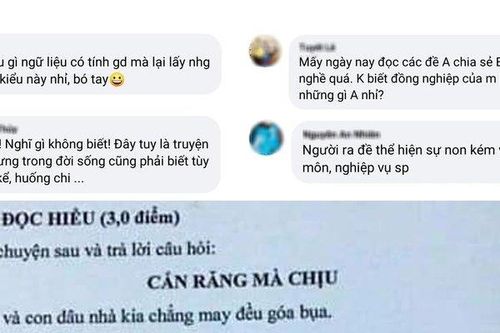 Đề Ngữ văn nhạy cảm, không có tính giáo dục khiến nhiều người ngán ngẩm