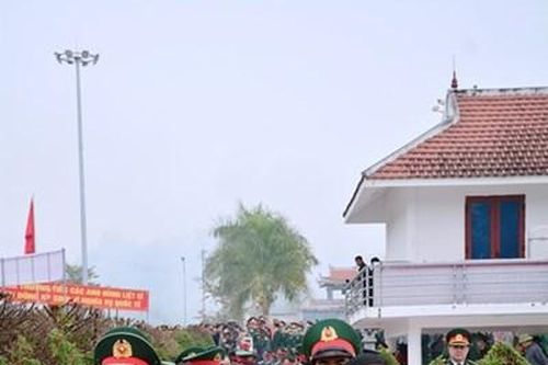 Điện Biên: Đón nhận, truy điệu và an táng 13 hài cốt liệt sĩ quân tình nguyện Việt Nam hy sinh tại Lào