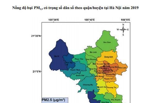 Hà Nội có nồng độ ô nhiễm bụi mịn cao nhất cả nước