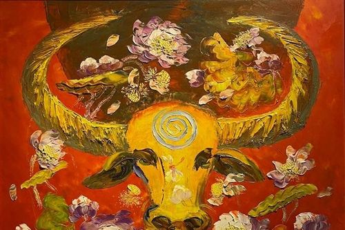 Triển lãm mỹ thuật Mừng Đảng, mừng Xuân Tân Sửu: Bức tranh về một mùa Xuân tươi đẹp
