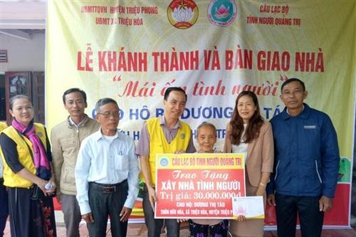 Khánh thành nhà 'Mái ấm tình người' cho bà Dương Thị Táo