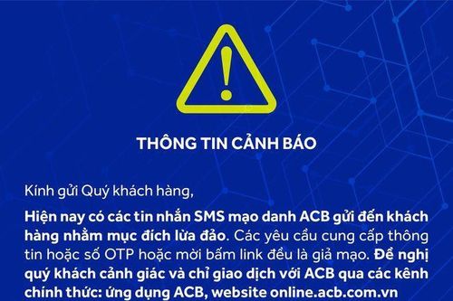 Cảnh báo trò lừa đảo tin nhắn giả ngân hàng