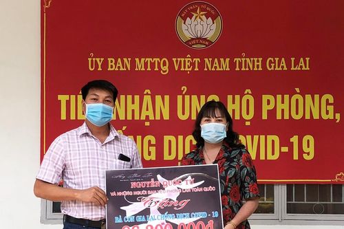 Gia Lai: Tiếp nhận hơn 86 triệu đồng ủng hộ phòng, chống dịch Covid-19