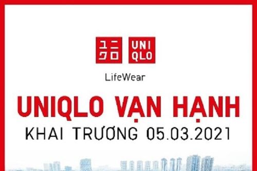 Cửa hàng UNIQLO Vạn Hạnh khai trương vào thứ Sáu, ngày 5/3