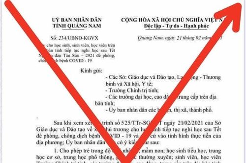 Quảng Nam: Nam sinh lớp 9 làm giả văn bản cho học sinh nghỉ học