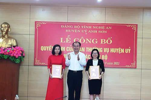 Anh Sơn công bố quyết định về công tác cán bộ