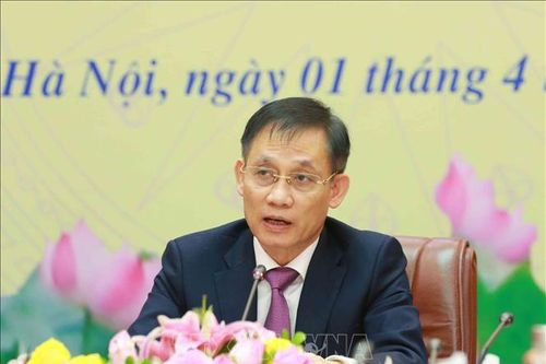 Hội nghị thông báo về kết quả Đại hội XIII của Đảng ta tới Đảng NDCM Lào