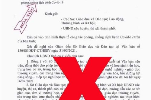 Học sinh làm giả văn bản nghỉ học để trêu đùa ngày Cá tháng Tư