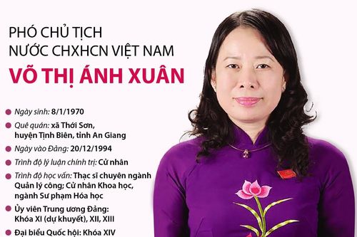 Phó Chủ tịch nước CHXHCN Việt Nam Võ Thị Ánh Xuân