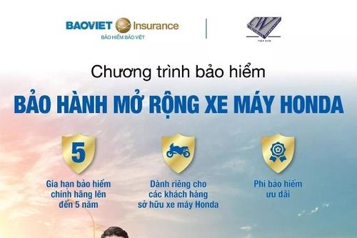 Tăng lợi ích cho khách hàng với gói bảo hành mở rộng xe máy Honda của Bảo hiểm Bảo Việt