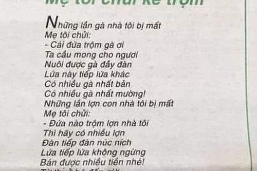 1 bài thơ mà chia rẽ cộng đồng mạng thành 2 … chiến tuyến