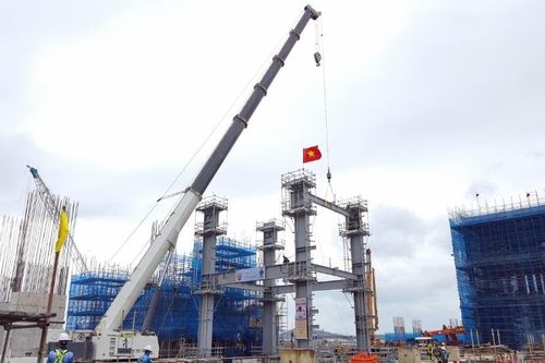 Lilama 18: Khởi công lắp đặt kết cấu thép lò hơi số 1 tại Nhà máy nhiệt điện Vân Phong 1