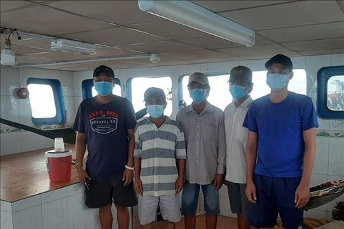 Phát hiện 5 thuyền viên nhập cảnh trái phép trên vùng biển Kiên Giang