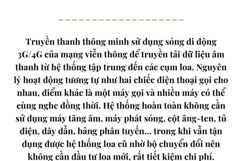 Nhân rộng mô hình truyền thanh thông minh