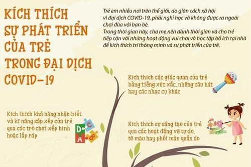 Kích thích sự phát triển của trẻ trong đại dịch