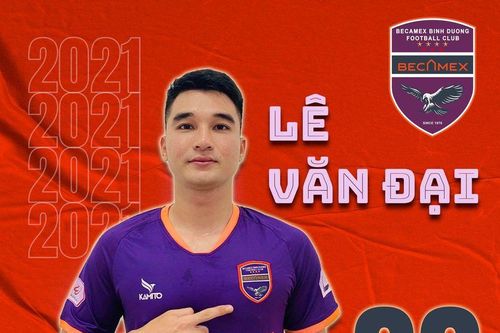 Trung vệ Lê Văn Đại gia nhập B.Bình Dương