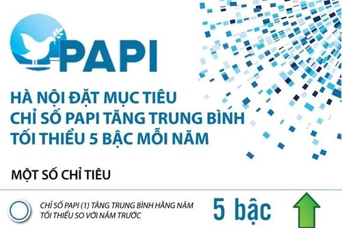 Hà Nội đặt mục tiêu Chỉ số PAPI tăng trung bình tối thiểu 5 bậc mỗi năm