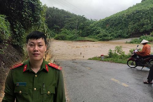 Phó trưởng công an xã lao mình xuống dòng lũ xiết để cứu người