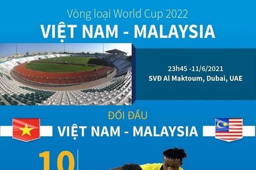 Đội hình đội tuyển Việt Nam trong trận đấu Malaysia